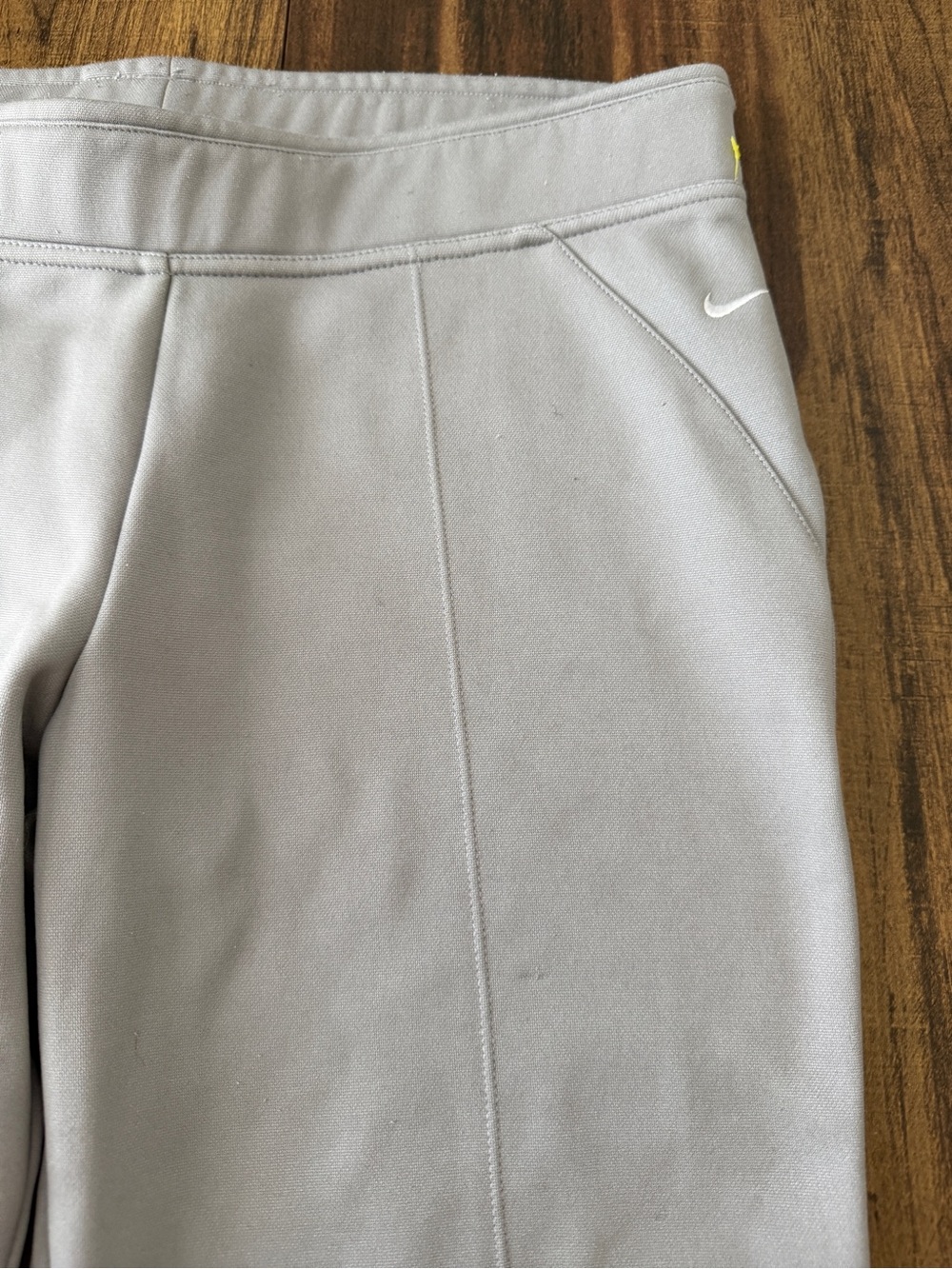 Nike Light Gray Track Pants with Straight Leg - Picture 4 of 10